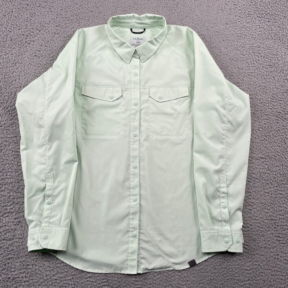 L.L. Bean Mint Green Button-Down Shirt